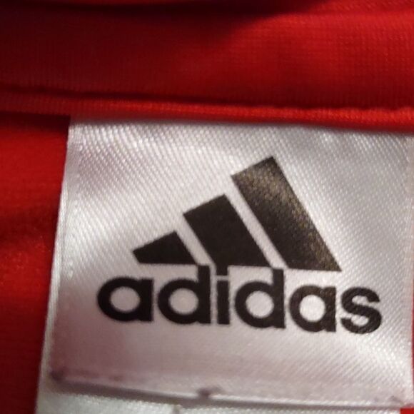 Adidas Boys size 24‎ mo black gray red lightweight windbreaker jacket - Picture 4 of 5